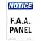 Signmission OSHA Notice, 7" Height, F.A.A. Panel Sign, 7" X 5", Portrait OS-NS-D-57-V-12371 - alternate 1